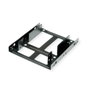 ROLINE Adaptador de montaje 16.01.3008 para 2x 2.5 HDD/SSD en marco de 3,5 pulgadas, Metal, Negro