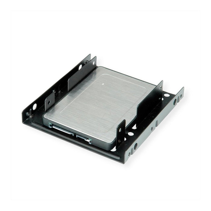 ROLINE Adaptador de montaje 16.01.3008 para 2x 2.5 HDD/SSD en marco de 3,5 pulgadas, Metal, Negro ROLINE Adaptador de montaje 16.01.3008 para 2x 2.5 HDD/SSD en marco de 3,5 pulgadas, Metal, Negro