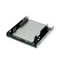 ROLINE Adaptador de montaje 16.01.3008 para 2x 2.5 HDD/SSD en marco de 3,5 pulgadas, Metal, Negro