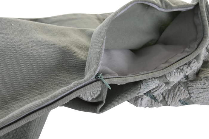 DKD Home Decor Funda Cojín Verde Menta Algodón y Poliéster 40 x 60 cm