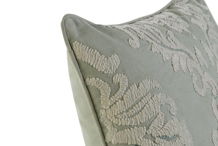 DKD Home Decor Funda Cojín Verde Menta Algodón y Poliéster 40 x 60 cm