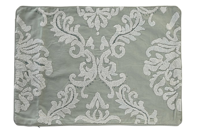 DKD Home Decor Funda Cojín Verde Menta Algodón y Poliéster 40 x 60 cm