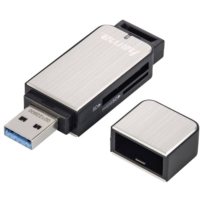 Hama SD Car Reader USB-A Silver/Black