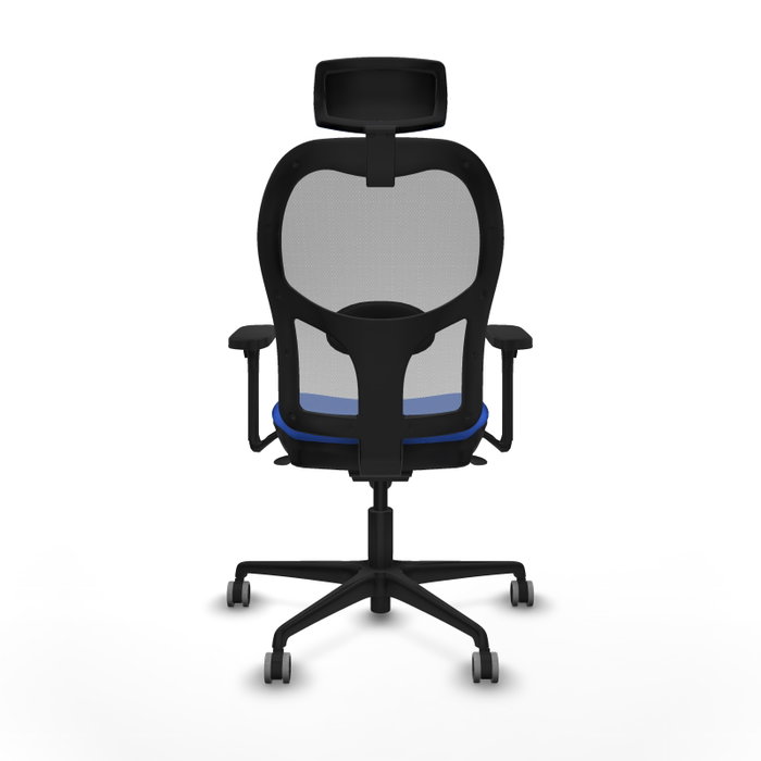 PIQUERAS Y CRESPO Silla de oficina Jorquera con mecanismo Sincro, azul y gris