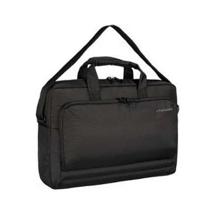 Tucano Star Bandolera para Portátil 15,6" y MacBook Pro 16" - Negro, Resistente a Golpes y Salpicaduras, Compartimento para Tableta
