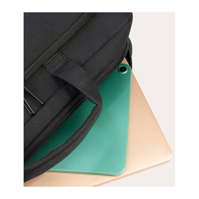 Tucano Star Bandolera para Portátil 15,6" y MacBook Pro 16" - Negro, Resistente a Golpes y Salpicaduras, Compartimento para Tableta