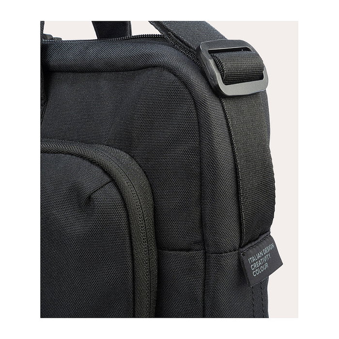 Tucano Star Bandolera para Portátil 15,6" y MacBook Pro 16" - Negro, Resistente a Golpes y Salpicaduras, Compartimento para Tableta