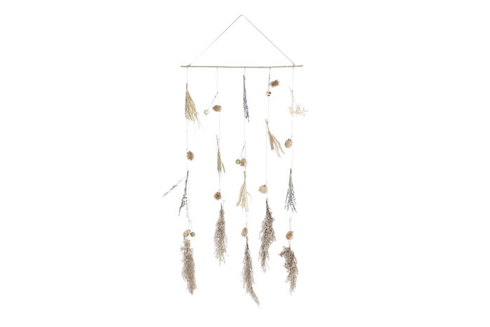 DKD Home Decor Decoración Colgante Flor Seca 52x4x122 Surtido de 2 DKD Home Decor Decoración Colgante Flor Seca 52x4x122 Surtido de 2