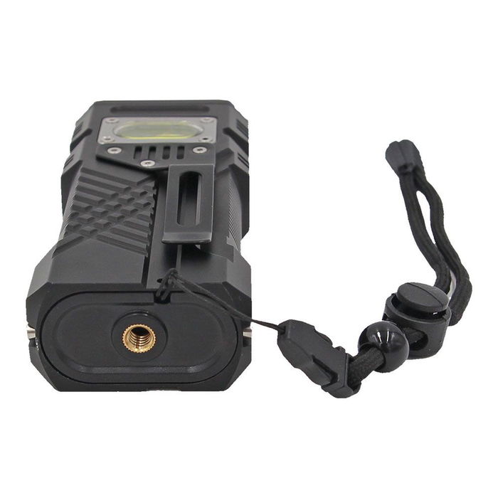 Edm Linterna LED Largo Alcance 10000 Lumen, IP44, USB-C, 2x4000mAh, Power Bank, Rosca Trípode, Clip y Correa