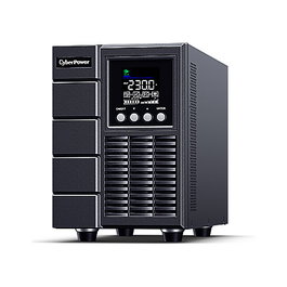 CyberPower OLS2000EA-DE SAI Online 2000VA / 1800W Doble Conversión, Onda Sinusoidal Pura para Servidores y NAS, 4 Salidas, Formato Torre, con Panel LCD y Software de Gestión