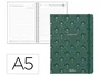 Liderpapel Agenda Oficina 2027 Boho Día Página A5 Verde