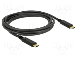 DeLOCK Cable USB Type-C a USB Type-C 2 m 5 Gbps PD 3 A E-Marker 83668