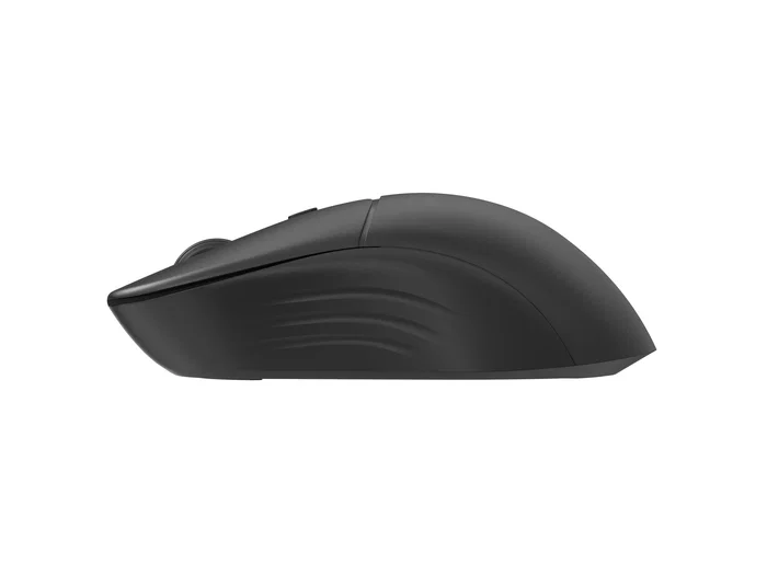 Conceptronic LORCAN04B Ratón Óptico Inalámbrico RF + Bluetooth Ambidiestro para Oficina, 4 Botones, 1600 DPI, Clic Silencioso, Negro