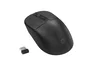 Conceptronic LORCAN04B Ratón Óptico Inalámbrico RF + Bluetooth Ambidiestro para Oficina, 4 Botones, 1600 DPI, Clic Silencioso, Negro