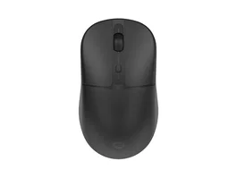 Conceptronic LORCAN04B Ratón Óptico Inalámbrico RF + Bluetooth Ambidiestro para Oficina, 4 Botones, 1600 DPI, Clic Silencioso, Negro