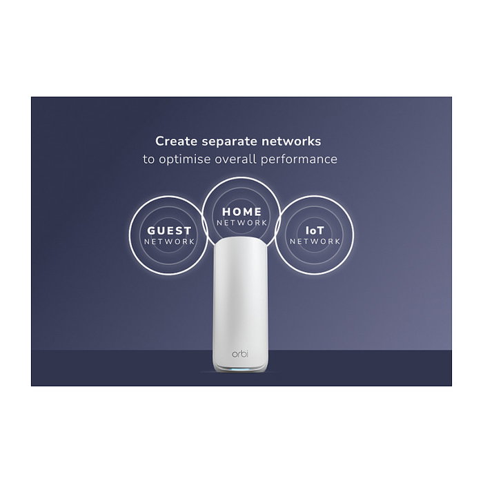 NETGEAR Orbi 870 Mesh WiFi 7 Tribanda (2.4 GHz / 5 GHz / 6 GHz) - Pack 3 Unidades NETGEAR Orbi 870 Mesh WiFi 7 Tribanda (2.4 GHz / 5 GHz / 6 GHz) - Pack 3 Unidades