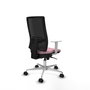 PIQUERAS Y CRESPO Silla de oficina Horna Rosa y Negro con mecanismo Sincro