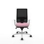 PIQUERAS Y CRESPO Silla de oficina Horna Rosa y Negro con mecanismo Sincro