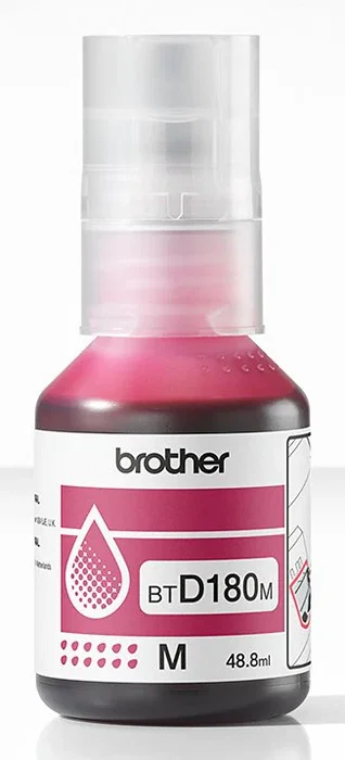 Brother BTD180M Recambio de Tinta Original Magenta para Impresoras DCP-T580DW, DCP-T583DW, DCP-T780DW - 1 Pieza