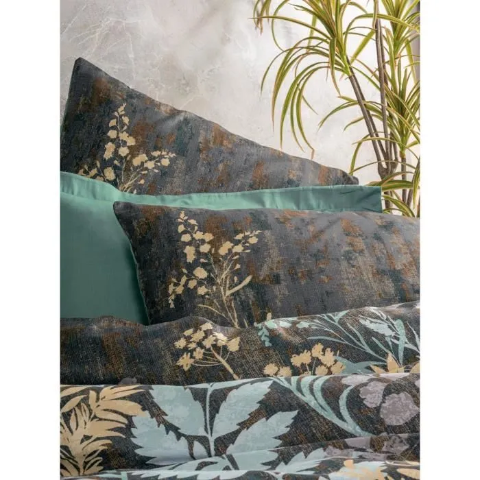 Juego de cama funda nórdica 220x240 cm y fundas de almohada 60x60 cm 100% algodón satén color Menta ASI8683742886563