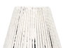 GIFTDECOR Lámpara Sobremesa Cónica Cuerda Blanca 17.5 x 26 x 17.5 cm (Set de 8)