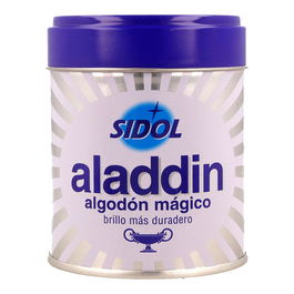 Sidol Aladdin Limpiametales Algodón Mágico 75 g Bote para Todo Tipo de Plata Brillo Duradero