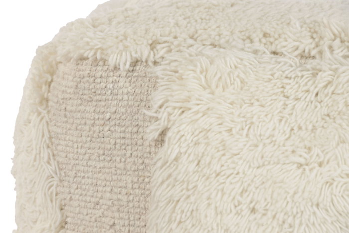 DKD Home Decor Carpets 2c25 Reposapies Boho Crudo 45 x 45 x 45 cm
