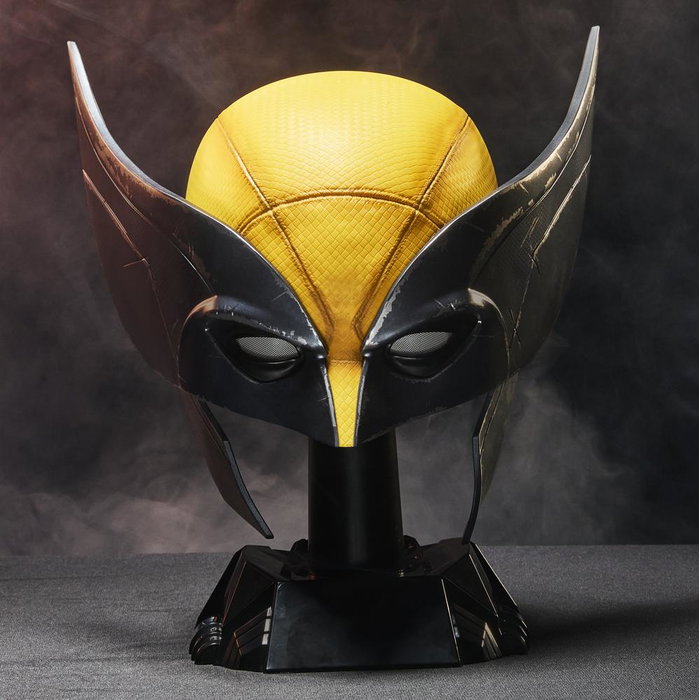 Hasbro Marvel Legends Réplica Casco Premium a Escala 1:1 de Wolverine, basado en Deadpool & Wolverine, Ideal para Coleccionistas y Cosplay