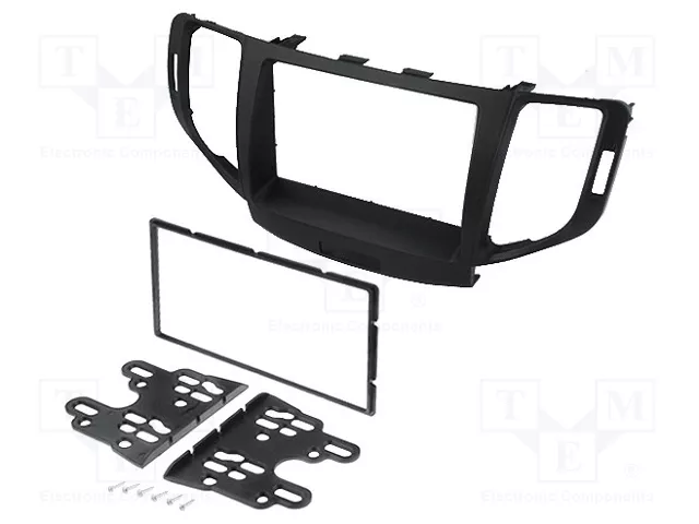 4CARMEDIA Bastidor de montaje de radio para Honda 2 DIN, negro 4CARMEDIA Bastidor de montaje de radio para Honda 2 DIN, negro