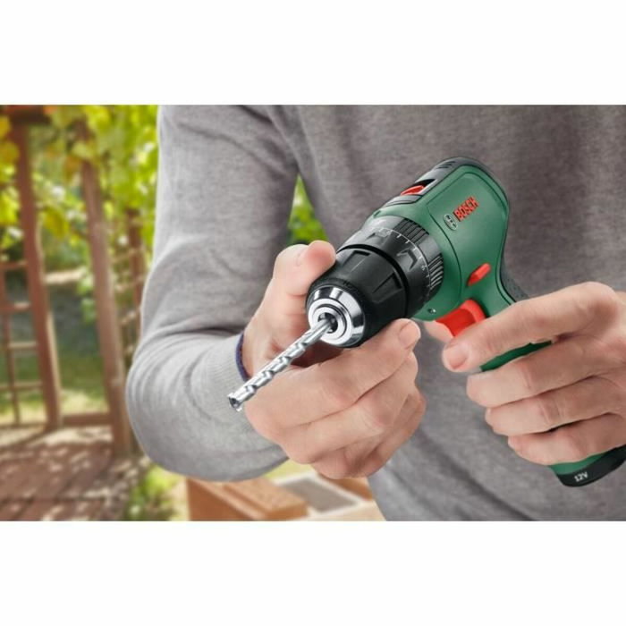 Bosch EasyImpact 1200 Taladro percutor a batería con 2 baterías de 1,5 Ah