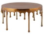 DKD Home Decor Mesa Centro Drops 23 Dorado 75 x 75 x 40 cm