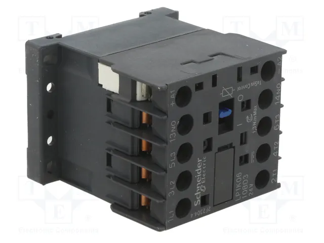 Schneider Electric LP1K0610BD3 Contactor 3-polar 24VDC 6A Schneider Electric LP1K0610BD3 Contactor 3-polar 24VDC 6A