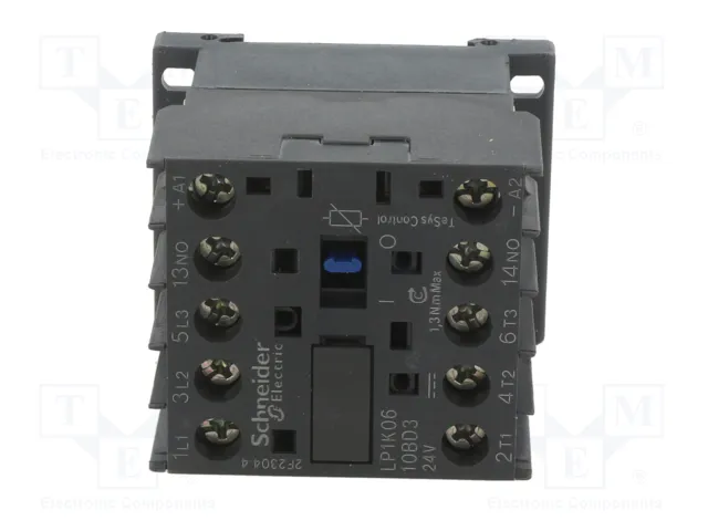 Schneider Electric LP1K0610BD3 Contactor 3-polar 24VDC 6A Schneider Electric LP1K0610BD3 Contactor 3-polar 24VDC 6A