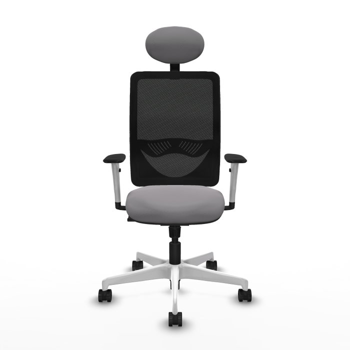 PIQUERAS Y CRESPO Silla de oficina Zulema con mecanismo Sincro, Gris y Negro PIQUERAS Y CRESPO Silla de oficina Zulema con mecanismo Sincro, Gris y Negro