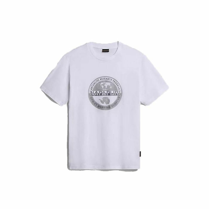 Camiseta Deportiva de Manga Corta Napapijri S-Bollo Ss 1 Blanco
