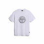 Camiseta Deportiva de Manga Corta Napapijri S-Bollo Ss 1 Blanco
