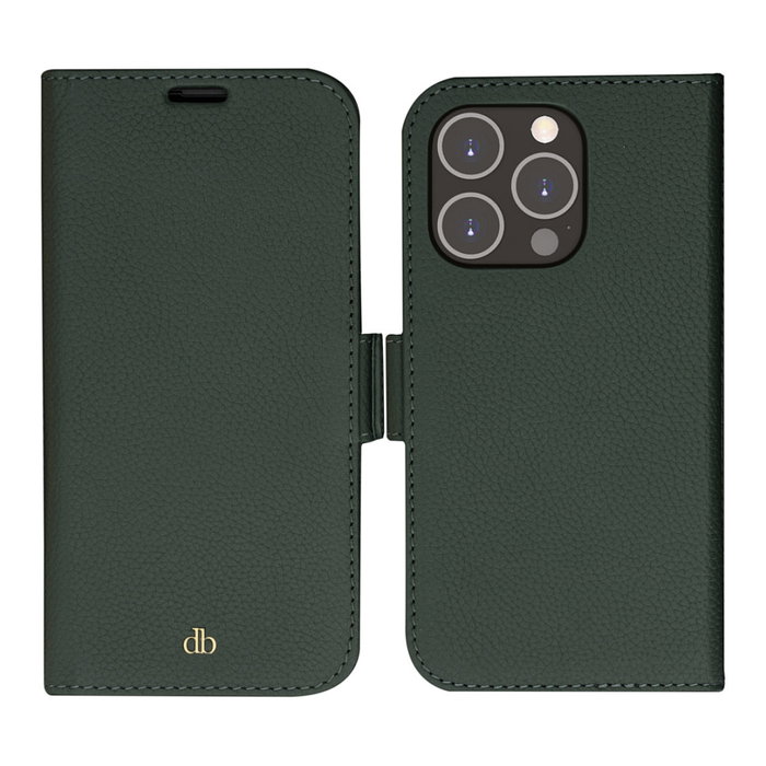 dbramante1928 New York Funda Cartera de Cuero para Apple iPhone 14 Pro - Verde