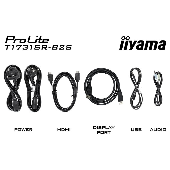 iiyama ProLite T1731SR-B2S Monitor 43,2 cm (17") 1280x1024 5:4 TN 5ms 75Hz HDMI DisplayPort VGA Touch Negro