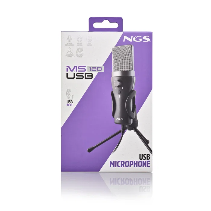 NGS Micrófono MS120USB USB Negro NGS Micrófono MS120USB USB Negro