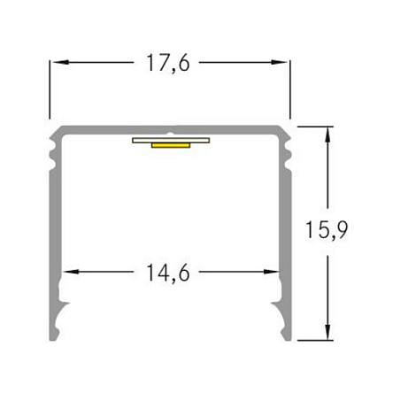 Brumberg 53381263 AB-Profil QUALITYFLEX alu