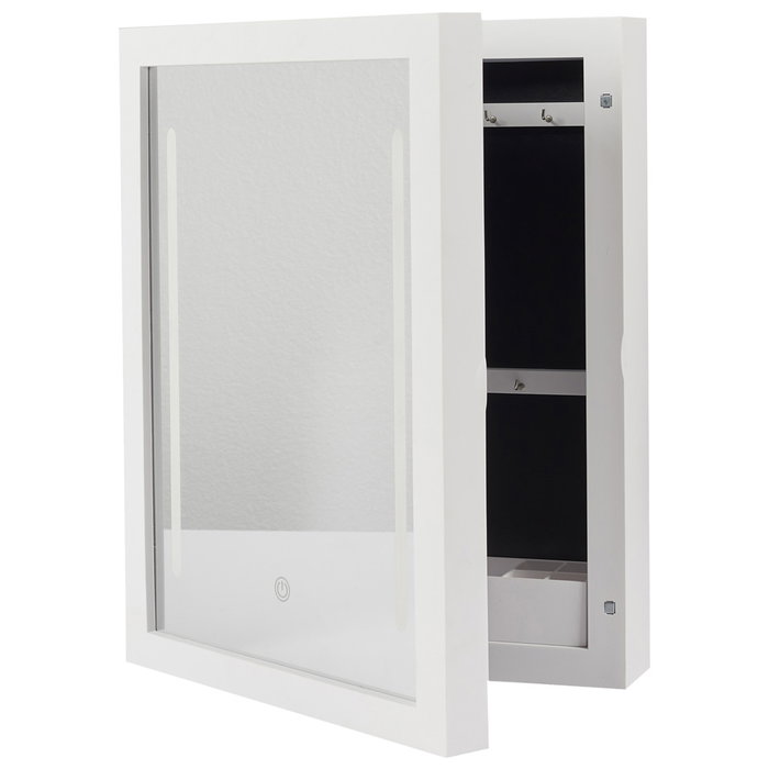 Cosmetic Club Espejo Joyero Armario con LED para Cosméticos y Joyas 30x9.3x40.2 cm Cosmetic Club Espejo Joyero Armario con LED para Cosméticos y Joyas 30x9.3x40.2 cm