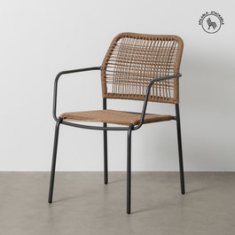 Silla Apilable Acero Exterior 53 X 63 X 78 cm (Set de 2)