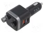 SAVIO Transmisor FM con Carga Rápida Quick Charge 3.0 Negro