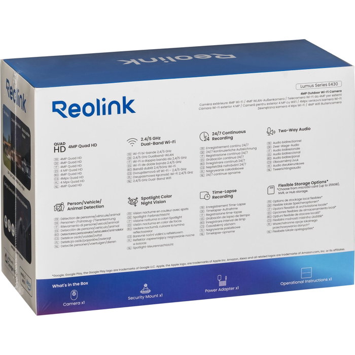 Reolink Lumus Series E430 Cámara de seguridad IP Exterior Reolink Lumus Series E430 Cámara de seguridad IP Exterior
