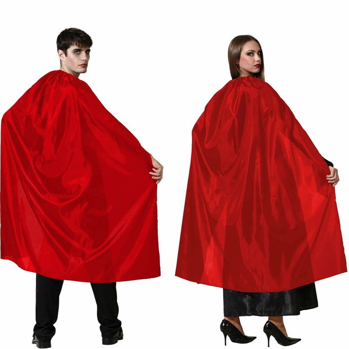 Atosa Capa Larga Roja de 130 cm Unisex para Disfraz de Diablo o Vampiro Atosa Capa Larga Roja de 130 cm Unisex para Disfraz de Diablo o Vampiro