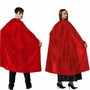 Atosa Capa Larga Roja de 130 cm Unisex para Disfraz de Diablo o Vampiro