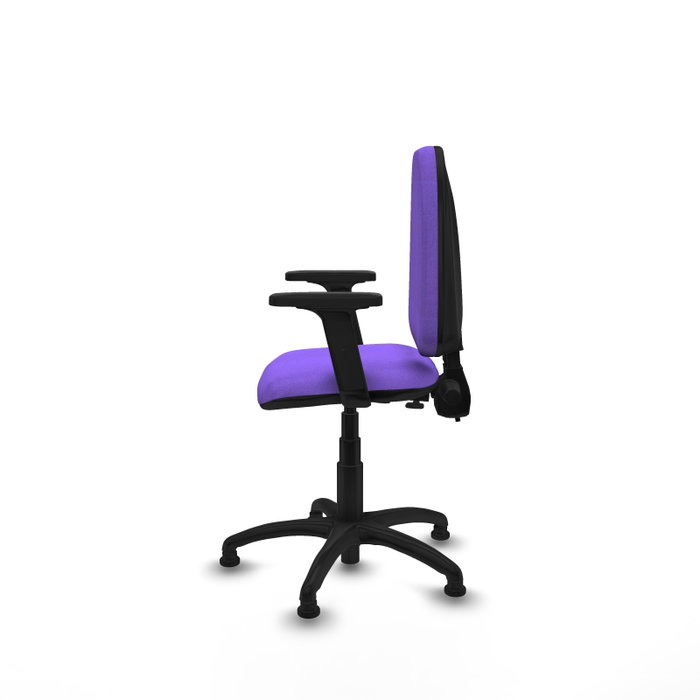 PIQUERAS Y CRESPO Silla de oficina Aýna Lila con brazos 2D PIQUERAS Y CRESPO Silla de oficina Aýna Lila con brazos 2D