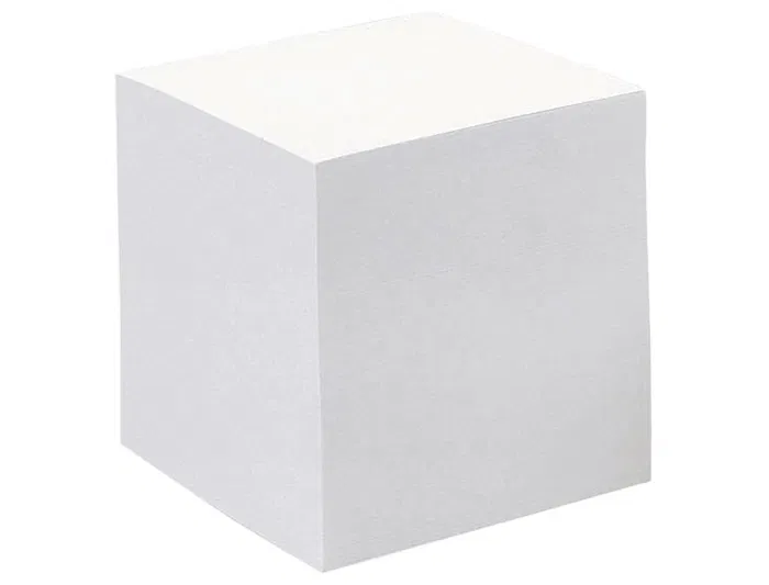 Quo Vadis Taco de Papel Encoldao Blanco 680 Hojas 100% Reciclado, 90 g/m², 90 x 90 x 90 mm