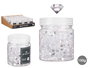 Giftdecor Bote 150Gr Diamante Med Transparente 6.5x8x6.5cm (Set de 32)