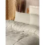 Juego de cama 1 funda nórdica 220x240 cm + 2 fundas almohada 60x60 cm 100% algodón Crema ASI8684282420873